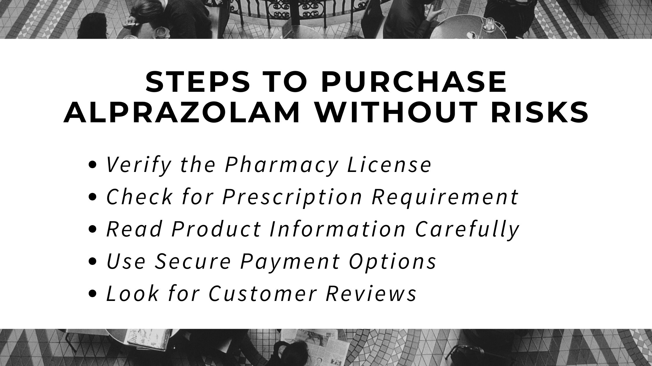 How to Purchase Alprazolam Without Risks