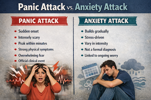Panic Attacks vs Anxiety Attacks